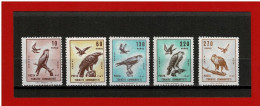 TURQUIE - 1967 - P.A N°47/51 -  NEUFS** - OISEAUX DE PROIE - COTE Y&T : 15.00 € - Posta Aerea