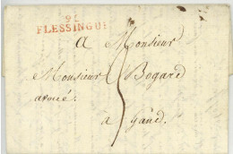 92 FLESSINGUE Vlissingen Pour Gand 1813 Entrepreneur Des Fortications De L'ile De Walcheren! - 1792-1815: Départements Conquis