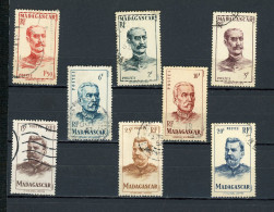 MADAGASCAR (RF) : CÉLÉBRITÉS   - Yvert N° 308/310+314/318 Obli - Used Stamps