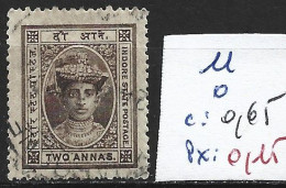 ETATS PRINCIERS DE L'INDE HOLKAR 11 Oblitéré Côte 0.65 € - Holkar