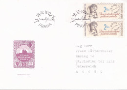 FAMOUS PEOPLE   COVERS FDC  CIRCULATED 1992 Tchécoslovaquie - Cartas & Documentos