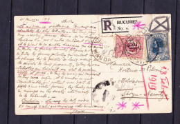 STAMPS-ROMANIA-POSTCARD-1919-USED-SEE-SCAN - Covers & Documents