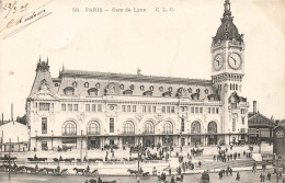 FRANCE - Paris - Vue Générale De La Gare De Lyon - Animé - C.L.C. - Carte Postale Ancienne - Metro, Estaciones