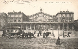 FRANCE - Paris - Vue Générale De La Gare De L'Est - C.L.C - Carte Postale Ancienne - Metro, Estaciones