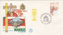 BRAZIL Cover 2-76,popes Travel 1980 - Papes