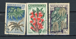 MADAGASCAR (RF) : VANILLE   - Yvert N° 332/334 Obli - Gebraucht