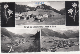 E2291) GRUß Aus BERWANG - Tirol - Schöne Mehrbild AK - S/W Mit Blumen Etc. - Berwang