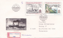 NAVIGATION   COVERS FDC  CIRCULATED 1982 Tchécoslovaquie - Brieven En Documenten