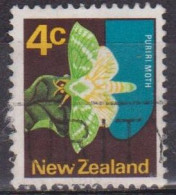 Faune - Insecte - NOUVELLE ZELANDE - Puriri Moth, Papillon Fantome - N° 513 - 1970 - Used Stamps