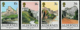 ALDERNEY MONUMENTOS1986 Yv 28/31 MNH - Alderney