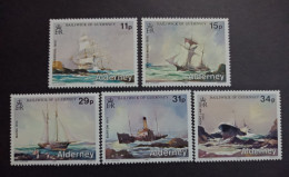 ALDERNEY BARCOS 1987 Yv 32/6 MNH - Alderney