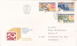 ANNIVERSARY PARTY   COVERS FDC  CIRCULATED 1982 Tchécoslovaquie - Covers & Documents