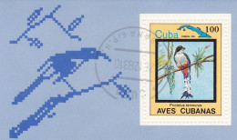 Bloc Cuba  Aves Cubanas  Oiseau Oblitéré - Blokken & Velletjes