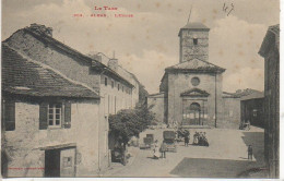 81 ALBAN  L'Eglise Et La Place - Alban