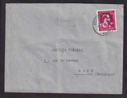 DDFF 278 -- Enveloppe TP Surcharge Locale En Texte Moins 10 % DOTTIGNIES 1946 - Peu Commune - 1946 -10%