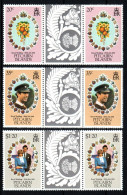 Pitcairn, **, Yv 202 à 204, Mi 209 à 211, Sg 219 à 221, Mariage Charles Et De Diana, Paires Avec Pont, - Pitcairn Islands