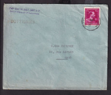 DDFF 279 -- Enveloppe TP Surcharge Typo Moins 10 % DOTTIGNIES 1946 - Cachet Sault Frères § Cie - 1946 -10%