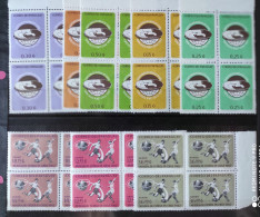 PARAGUAY- COPA DEL MUNDO FUTBOLL CHILE 1962- YVERT, 679/683 Y 330/332  MNH** Bloque De 4x8 Valores - 1962 – Chile