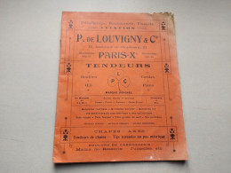 Catalogue Boulonnerie Visserie Louvigny Paris 1910-1911 Aviation Automobile - Materiale E Accessori