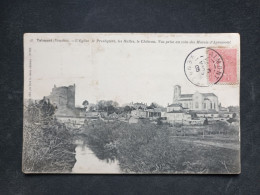 Talmont - L'Eglise, Le Presbytère, Les Halles, Le Château. Vue Prise Au Coin Des Marais D'Apremont / Edition Raclet - Talmont Saint Hilaire