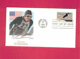 FDC De 1980  Des EUAN - YT N° 1265 - Saut à Ski - Invierno 1980: Lake Placid