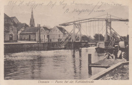 Demmin - Partie Bei Der Kahldenbrücke - Feldpostkarte 1918 (2 Scans) - Demmin