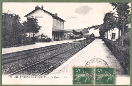 Delcampe - CPA Vue Peu Courante- SEINE ET MARNE - CHAMPAGNE SUR SEINE - TRAIN ENTRANT EN GARE - - Champagne Sur Seine