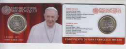 NOUVEAUTÉ : 2022 : PAPE FRANCOIS : 1er COIN CARD AVEC PIECE DE  1 EURO - Vaticaanstad