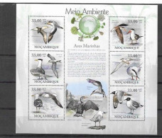 MOZAMBIQUE  Nº 2842 AL 2847 Y HB 232 - Mouettes