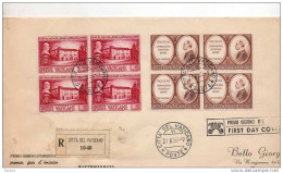 1957 RACCOMANDATA CITTA' DEL VATICANO - Storia Postale