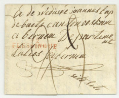 92 FLESSINGUE Vlissingen 1813 Lettre De Soldat Flamand Pour Beernem Belgique 6 Bataillon De Sapeurs - 1792-1815: Dipartimenti Conquistati