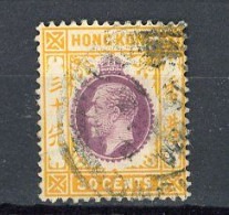 H-K  Yv. N° 108 ; SG N°110  Fil CA Mult (o)30c Jaune Orange Et Violet-brun George V Cote 7 Euro BE 2 Scans - Usati