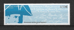 ANDORRE FR ,  No 625 , NEUF , ** , SANS CHARNIERE, TTB . - Nuovi