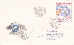 THE PAINTING  COVERS FDC  CIRCULATED 1976 Tchécoslovaquie - Covers & Documents