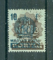 HONGRIE - Timbre-Taxe N°183 Oblitéré Vignette Fiscale Avec Surcharge Bleue Portant Les Armes De La République Populaire. - Postage Due