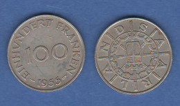 SAAR Saarland 100 Franken 1955 - Altri & Non Classificati