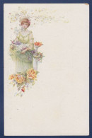 CPA 1 Euro Fleur Illustrateur Femme Woman Art Nouveau Non Circulé Prix De Départ 1 Euro - 1900-1949