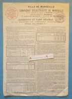 ● Compagnie D'Electricité De Marseille 1917 Irénée Allemand 44 Rue Grignan - Eclairage Force Chauffage Bouches Du Rhône - Electricity & Gas