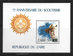 ●ZAIRE 1982 ֍ 75° Anniversaire Du SCOUTISME ● SCAUT ● SCOUT ● Serie Completa ● Cat. ? ● L. XX ● - Unused Stamps