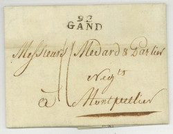 92 GAND 1808 Gent Pour Montpellier Voortman - 1792-1815: Départements Conquis