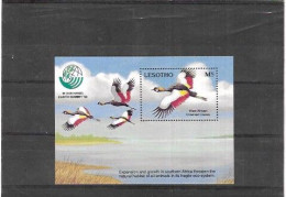 LESOTHO Nº HB  101 - Aves Gruiformes (Grullas)