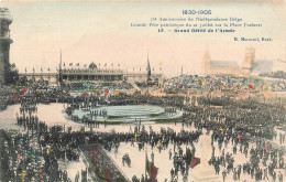 BELGIQUE - Grand Défilé De L'Armée - 75è Anniversaire De L'indépendance Belge - Carte Postale Ancienne - Other & Unclassified