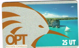 Nouvelle Caledonie Caledonia TELECARTE PHONECARD NC Cagou Oiseau Bird Baie Upi Ile Pins Ut BE - Nouvelle-Calédonie