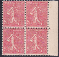 FRANCE  VARIETES N°199 P  Papier Carton Bloc De 4 Bdf Qualité:* Cote:100 - Unused Stamps