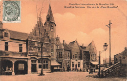 BELGIQUE - Bruxelles - Kermesse - Une Rue Du Vieux Bruxelles - Exposition Internationale 1910 - Carte Postale Ancienne - Andere & Zonder Classificatie