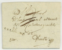 92 GRAMMONT Pour Gent Gand Cito 1805 Geerardsbergen - 1792-1815 : Departamentos Conquistados