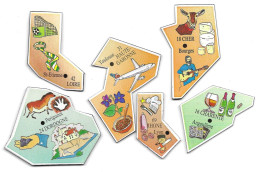 Lot De 6 Magnets De Départements Français - Tourismus