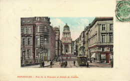 BELGIQUE - Bruxelles - Rue De La Régence Et Palais De Justice - Carte Postale Ancienne - Autres & Non Classés