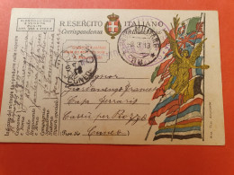 Italie - Carte Fm En 1918 - J 126 - Poste Militaire (PM)