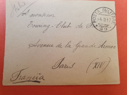 Italie - Enveloppe En Fm Pour Paris En 1917 - J 128 - Militaire Post (PM)